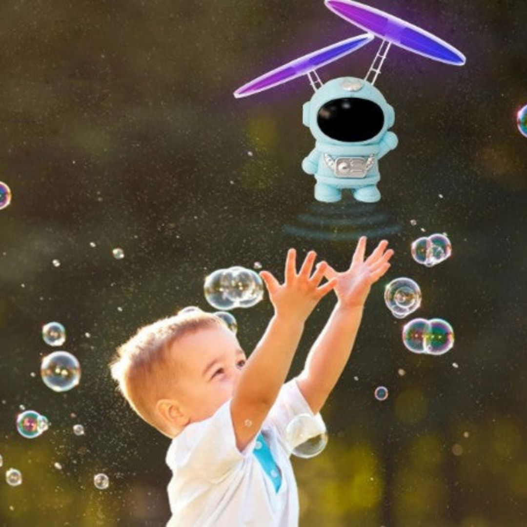 Colorful Spinning LED Space Astronaut Toy