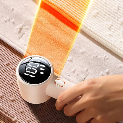 Compact Rechargeable Lint Remover with LED Display