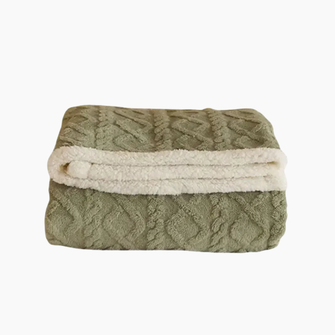 Soft Warm Fleece Blanket for Bed and Sofa