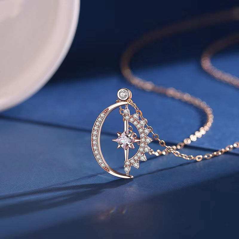 Celestial Night Sky Pendant Necklace