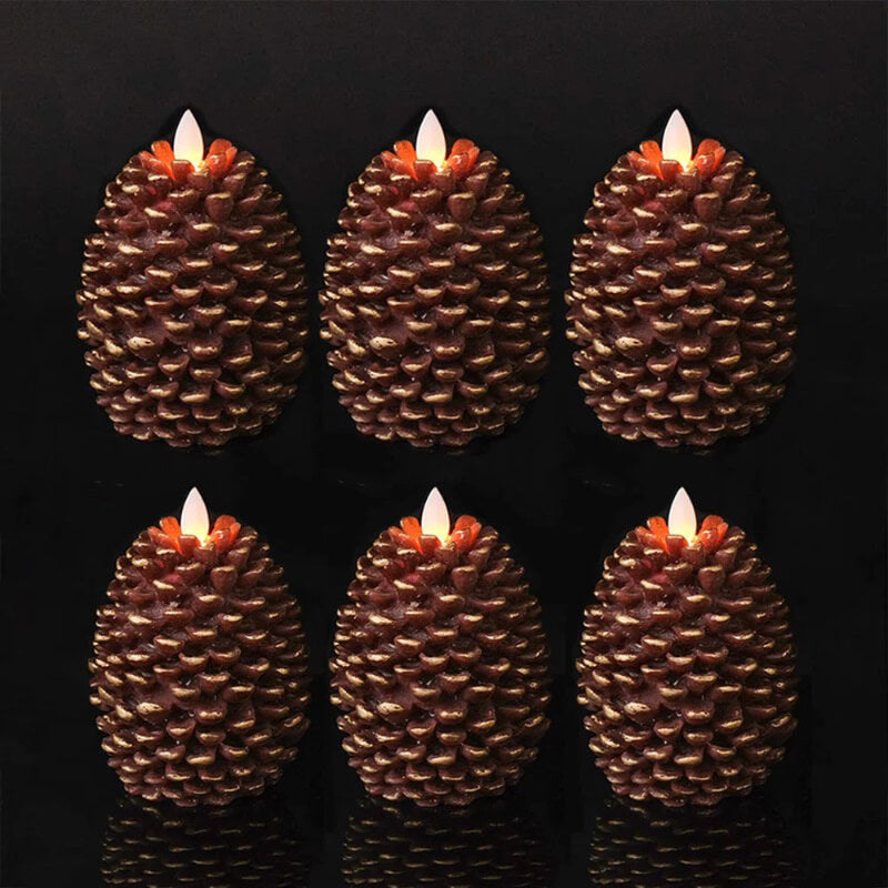 Country Village Faux Wax Candles