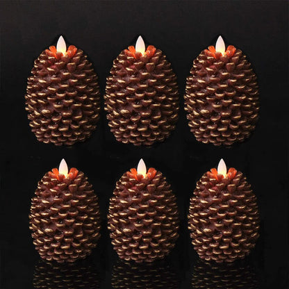 Country Village Faux Wax Candles