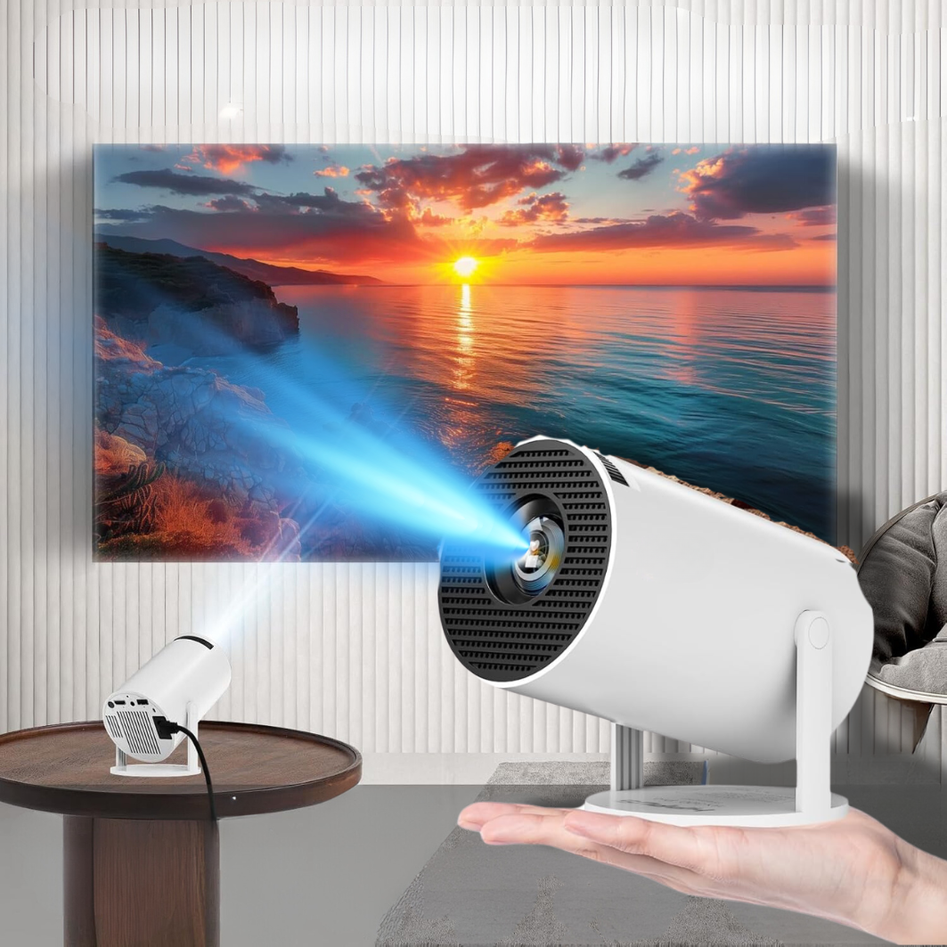 Compact 4K LED Home Theater Projector - Luxicro