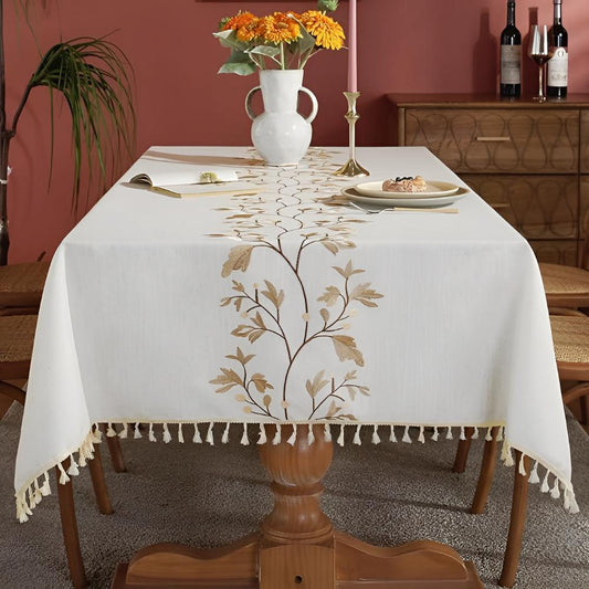 Decorative Blossom Fringe Table Cover - Luxicro