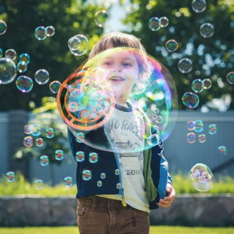 Colorful Kids Bubble Blower Toy