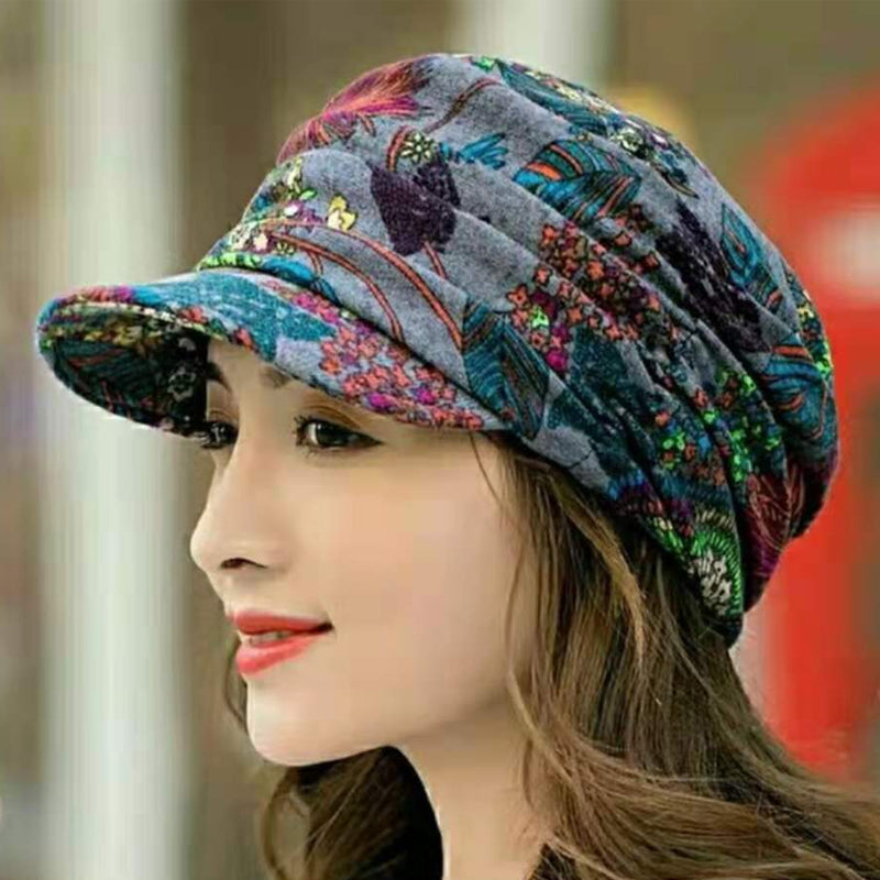 Pretty Floral Adjustable Baseball Cap