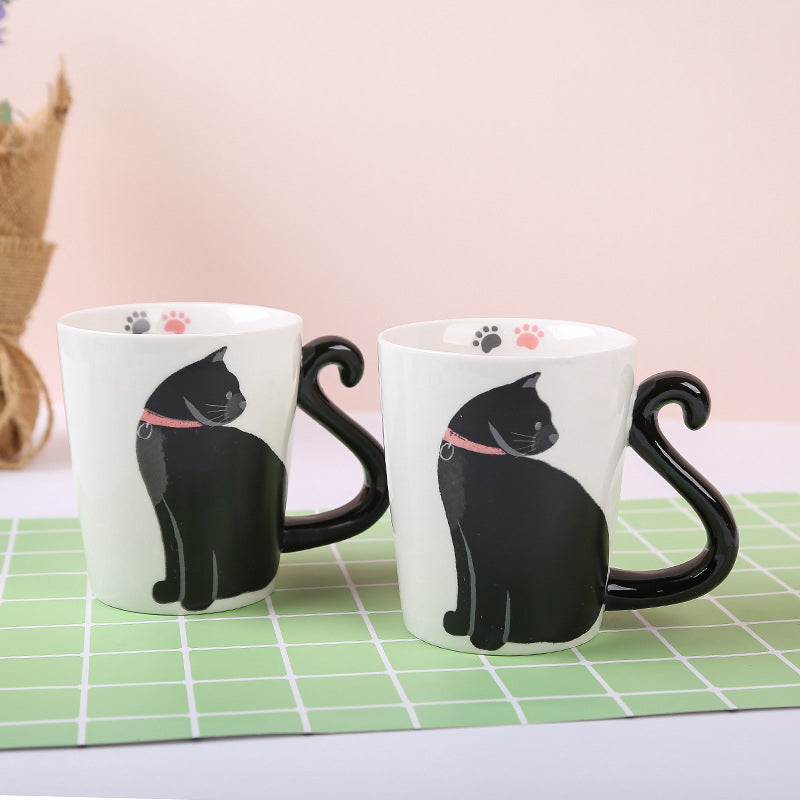 Adorable Black Kitty Good Luck Mug