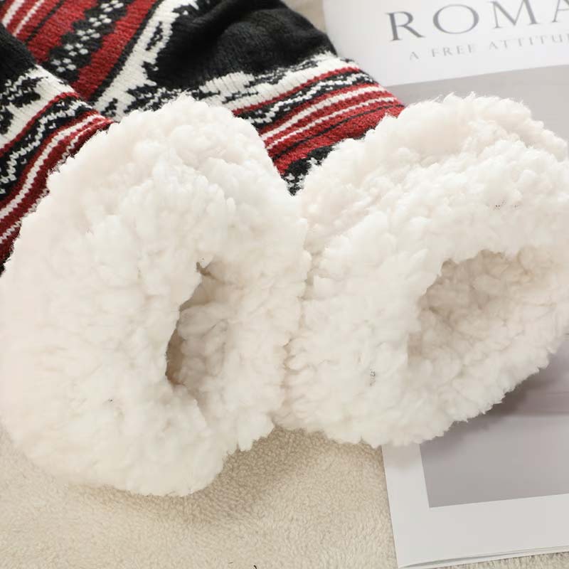 Cozy Plush Cashmere Slipper Socks for Home