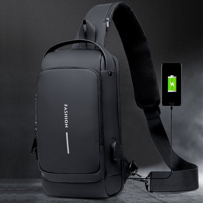 Secure Water Resistant Travel Sling Backpack