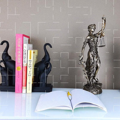 Elegant Female Justice Sculpture Figure
