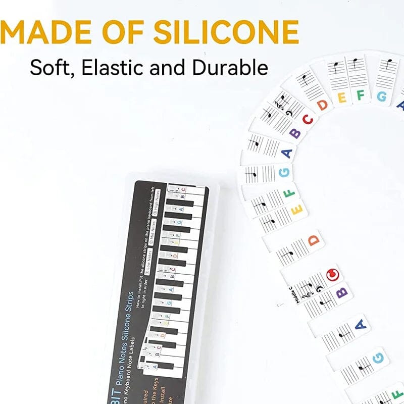 Easy Peel Piano Key Stickers