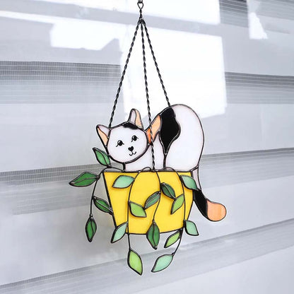 Vibrant Kitty Glass Window Cling
