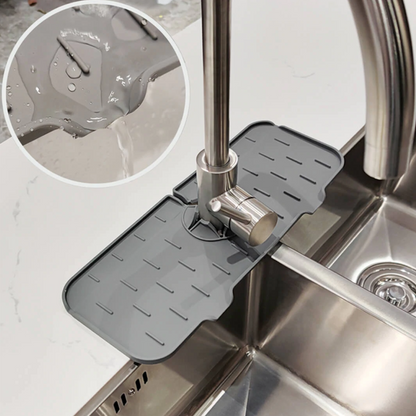 Waterproof Faucet Drip Tray Silicone Catcher Mat