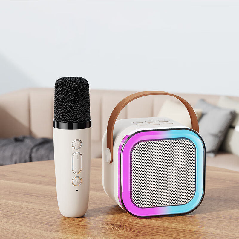 Portable Kid Friendly Karaoke System with Microphone