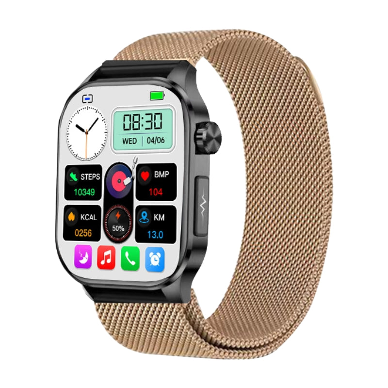Advanced Health Smartwatch with ECG and Blood Pressure Monitor