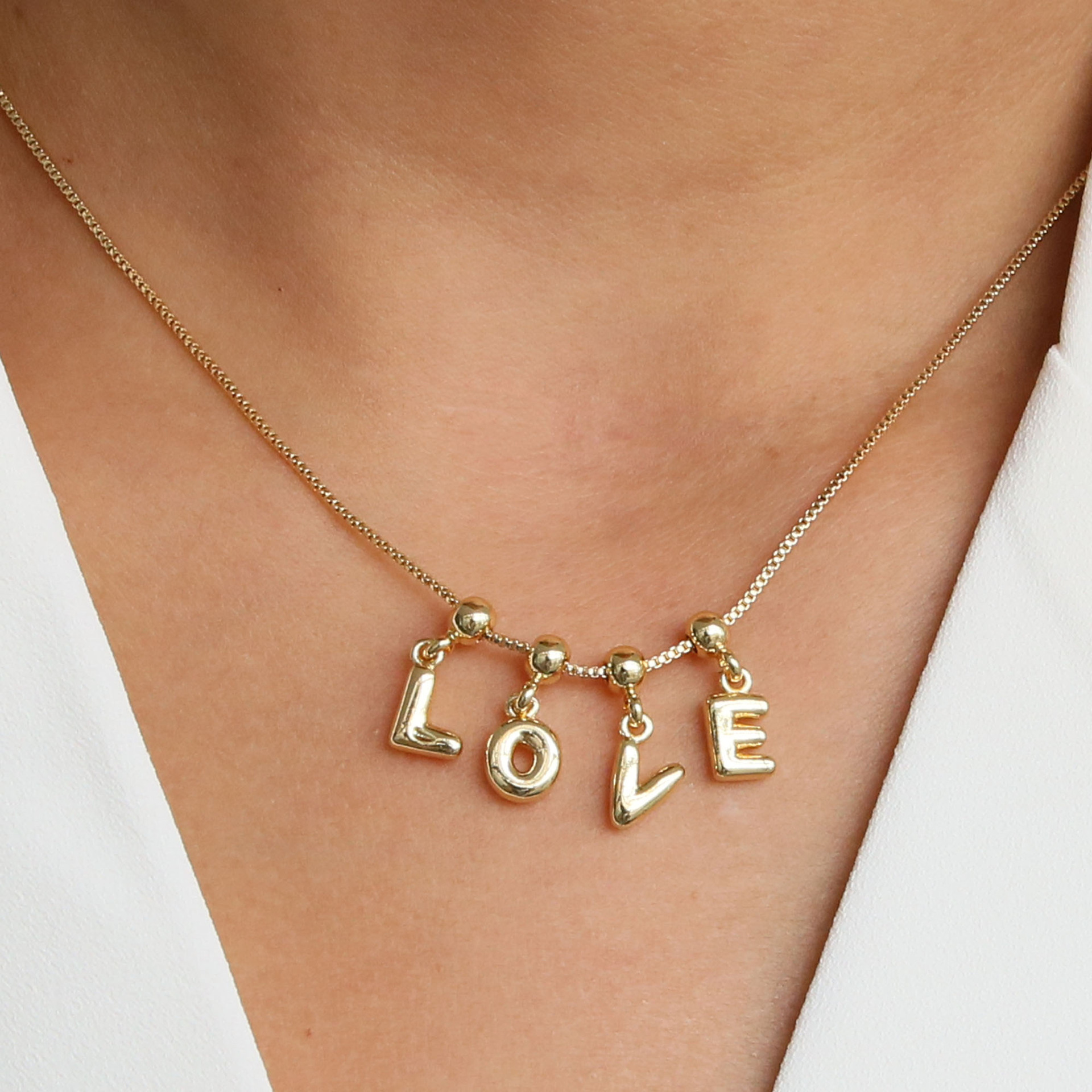 Dainty GPS Initial Name Bar Necklace - Luxicro