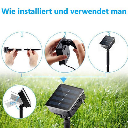 Garden Solar Rattan Hanging Lights