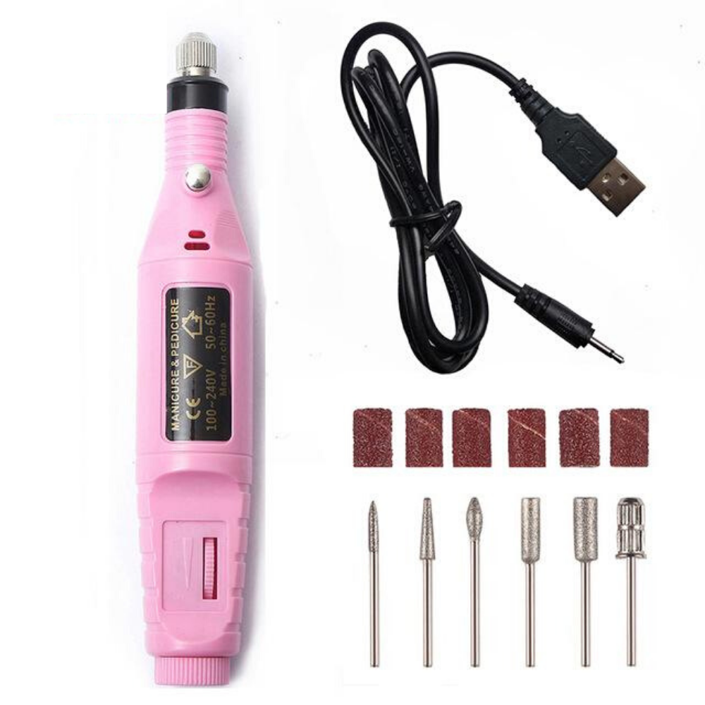 Compact Nail Drill Electric File Kit - Luxicro