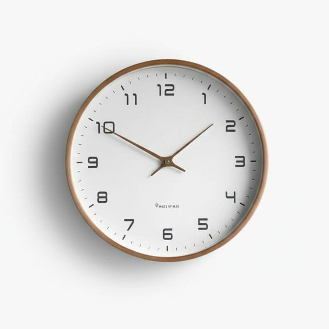 Quiet Simple Wooden Home Clock - Luxicro