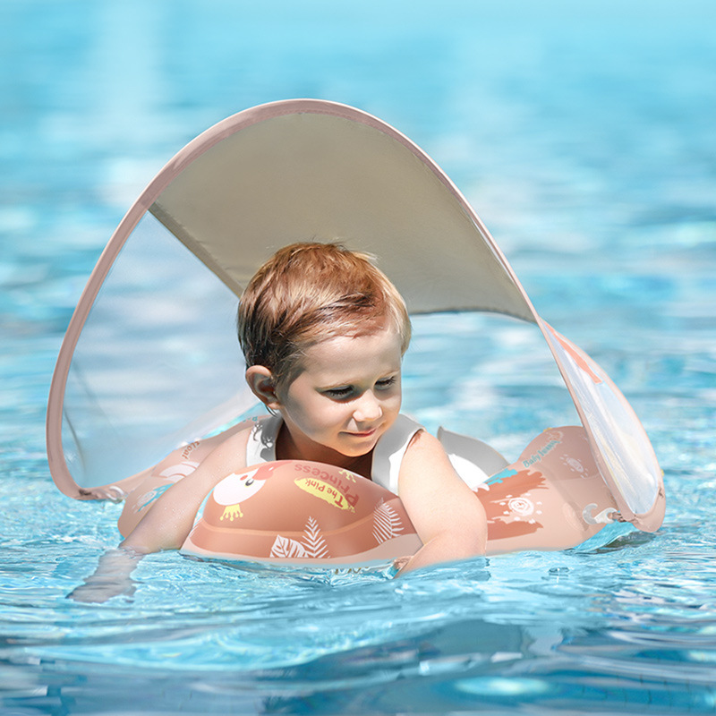 Kids Inflatable Pool Float with Sun Shade - Luxicro