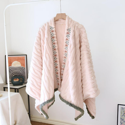 Cozy Soft Fleece Shawl Blanket - Luxicro