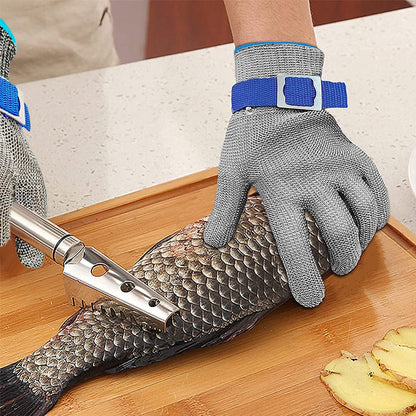 Durable Steel Mesh Lab Safety Gloves - Luxicro