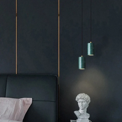Elegant Stone Pendant LED Lamp