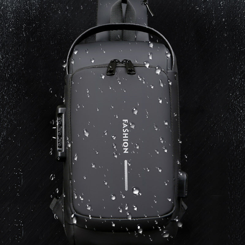 Secure Water Resistant Travel Sling Backpack