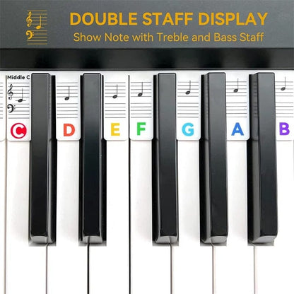 Easy Peel Piano Key Stickers