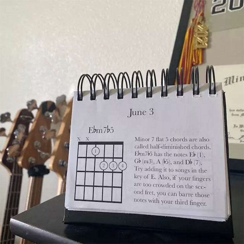 Monthly Music Chord Poster Calendar