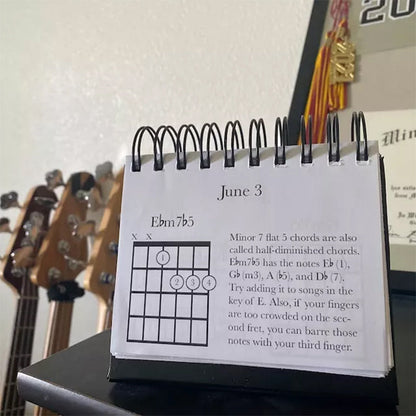 Monthly Music Chord Poster Calendar