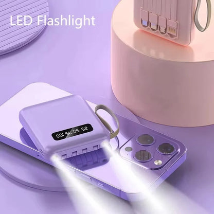 Portable 4-in-1 Quick Charge Power Bank