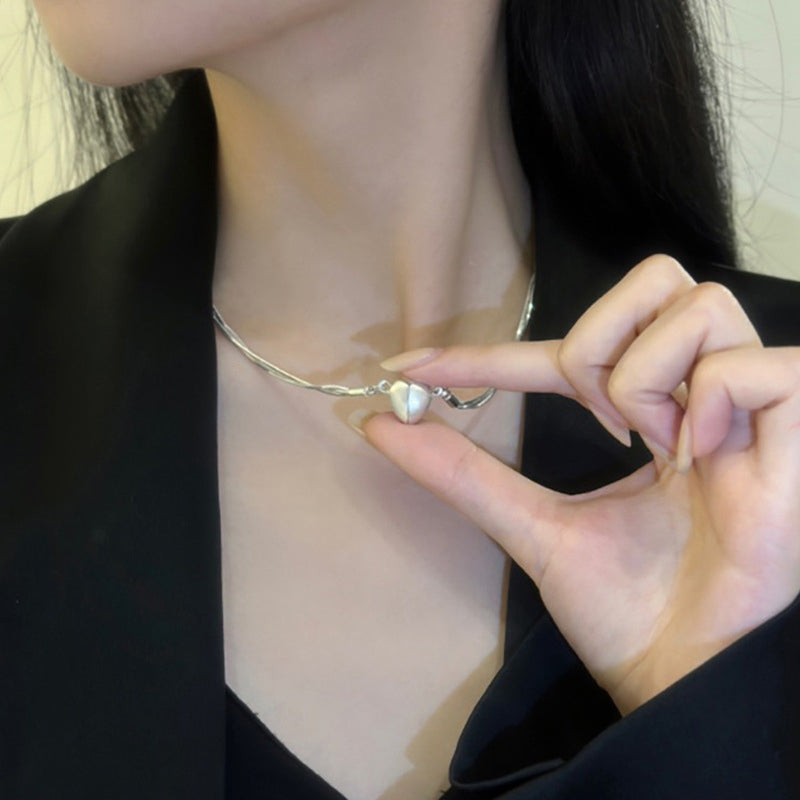 Lovely Heart Magnetic Necklace Pendant