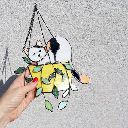 Vibrant Kitty Glass Window Cling