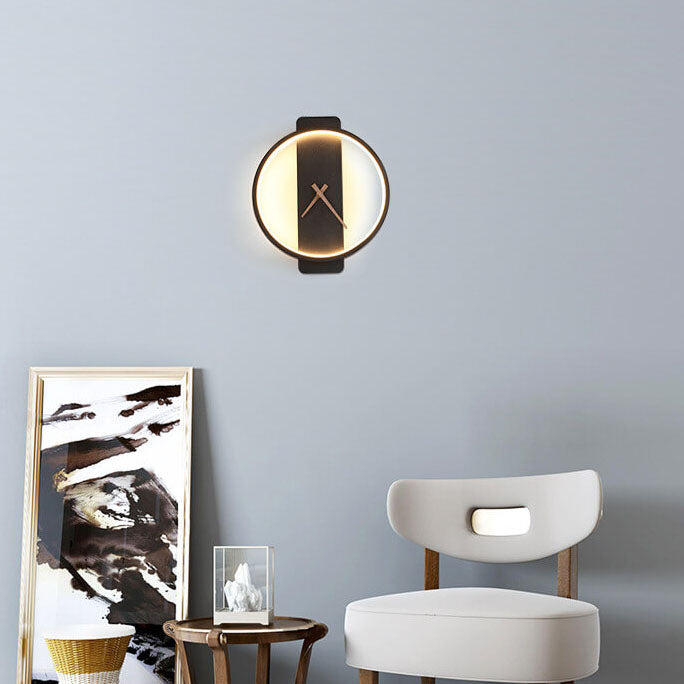 Contemporary Circular LED Wall Lamp - Luxicro