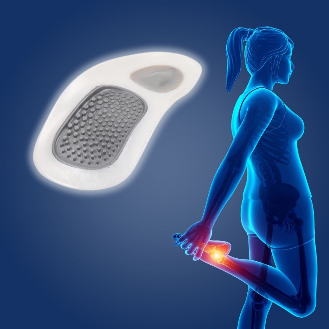 Gel Insoles for Heel Pain Relief and Arch Support - Luxicro