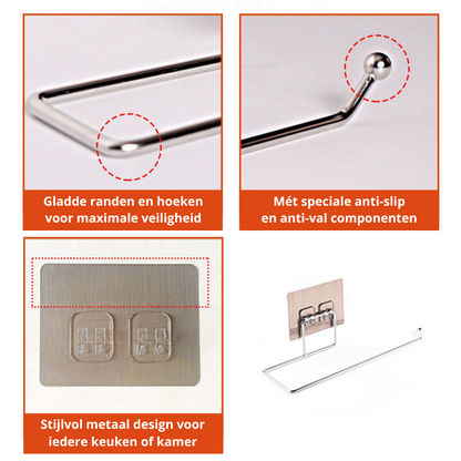 Space Saving Paper Towel Holder Set