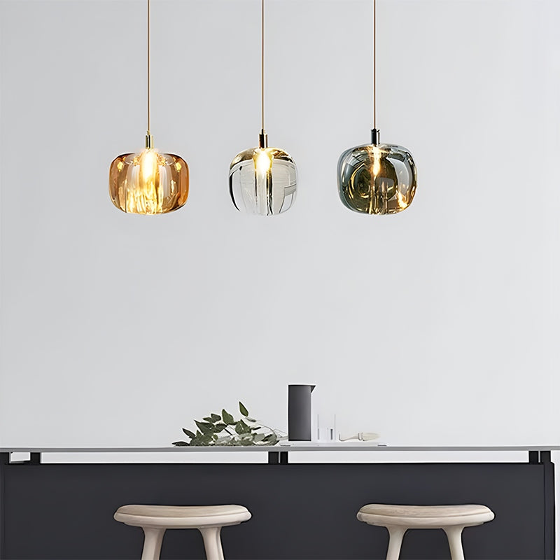 Vibrant Glass Drop Chandelier Lighting