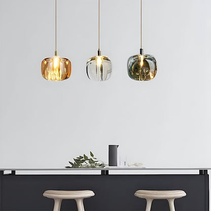 Vibrant Glass Drop Chandelier Lighting