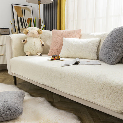 Fuzzy Anti-Slip Wool Couch Protector