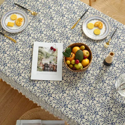 Rustic Floral Printed Table Cover - Luxicro