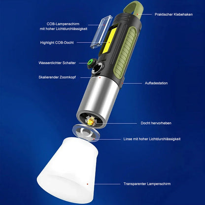 Bright Waterproof LED Flashlight for Camping