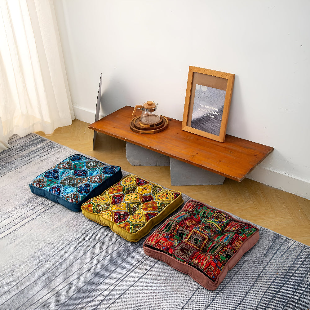Bohemian Style Tied Pillow Cushion - Luxicro