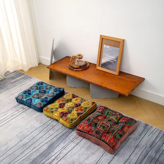 Bohemian Style Tied Pillow Cushion - Luxicro