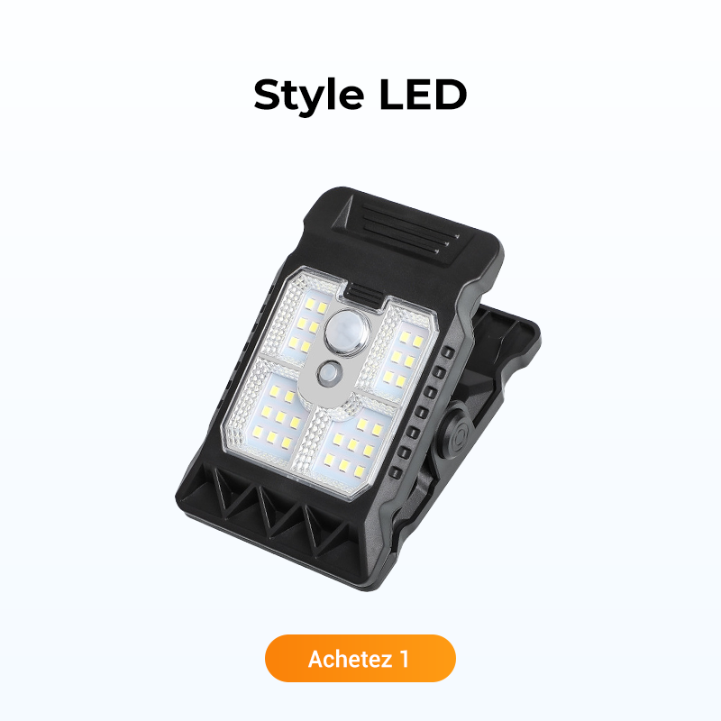 Bright Solar Powered Clamp Light