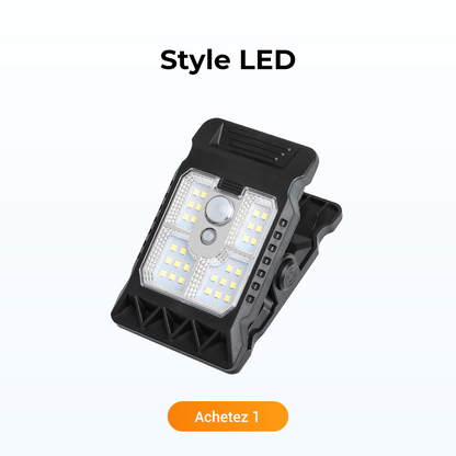 Bright Solar Powered Clamp Light