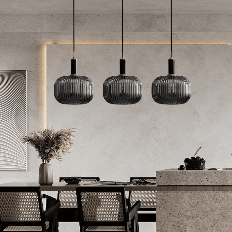 Modern Glass Drop Pendant Lighting Fixture