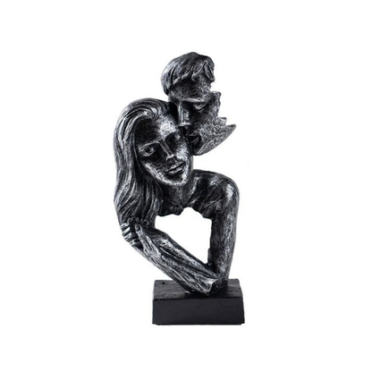 Romantic Lovers Figurine – Contemporary Art Statue for Home