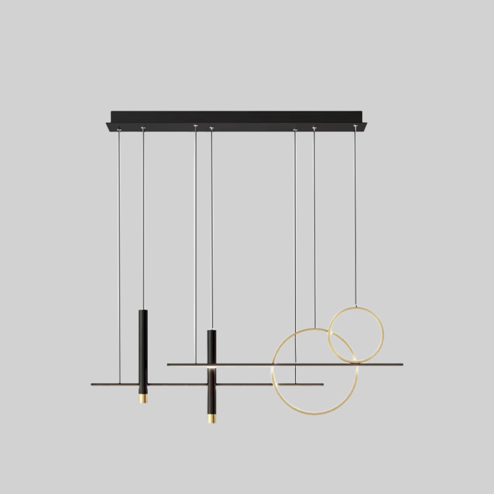 Luxury Black Metal LED Ceiling Light