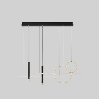 Luxury Black Metal LED Ceiling Light